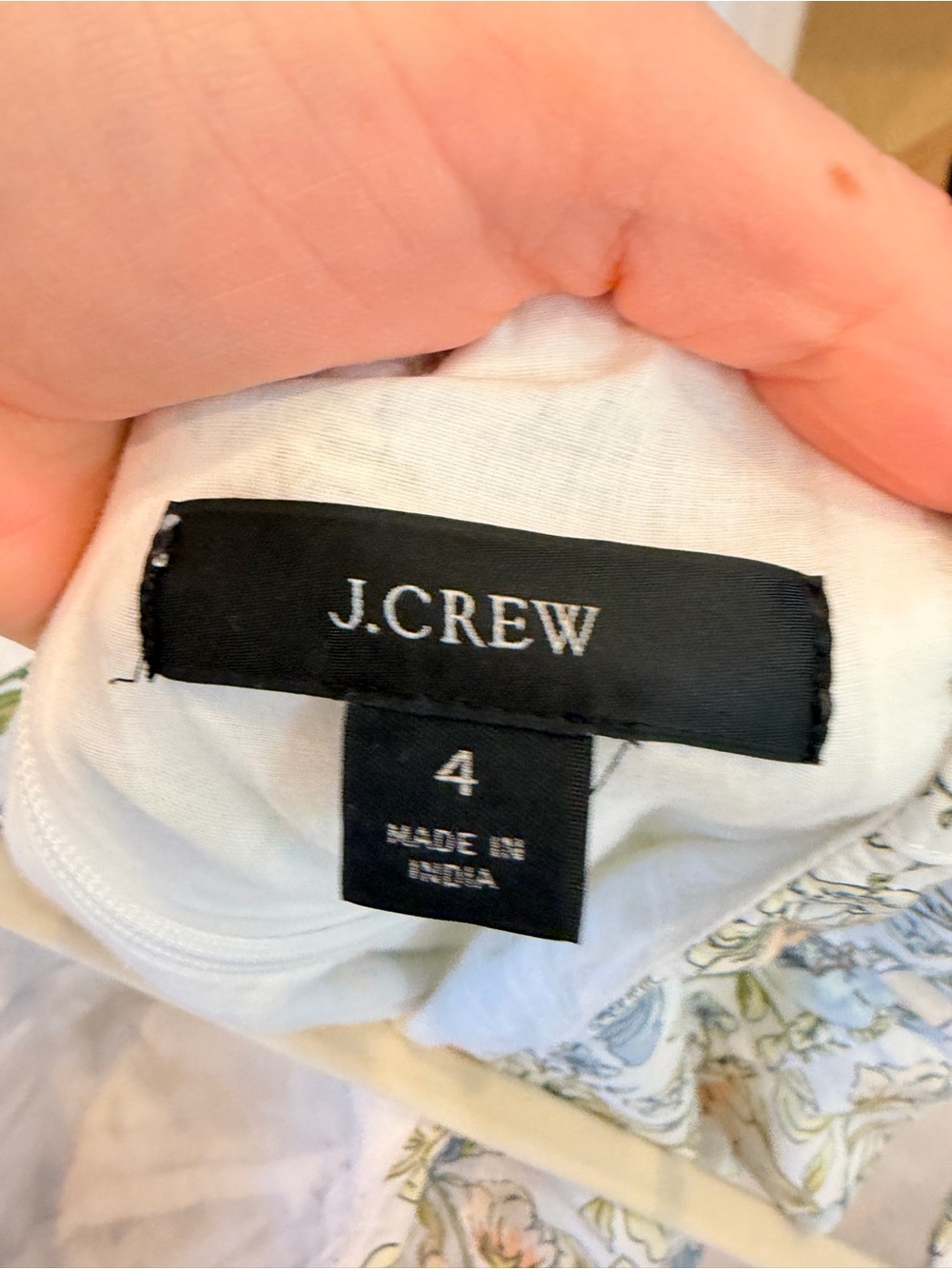 J. Crew White Floral Spaghetti-Strap Buttom down cotton Maxi Dress - Picture 7 of 8